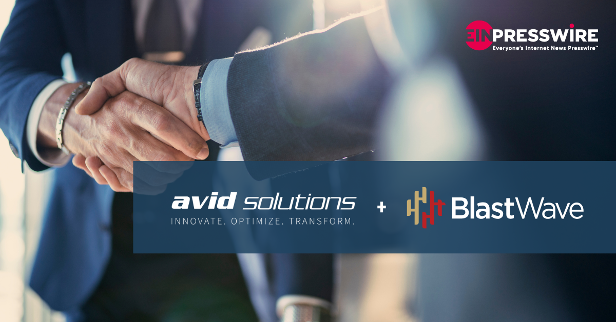 Avid Solutions Announces Strategic Partnership with BlastWave