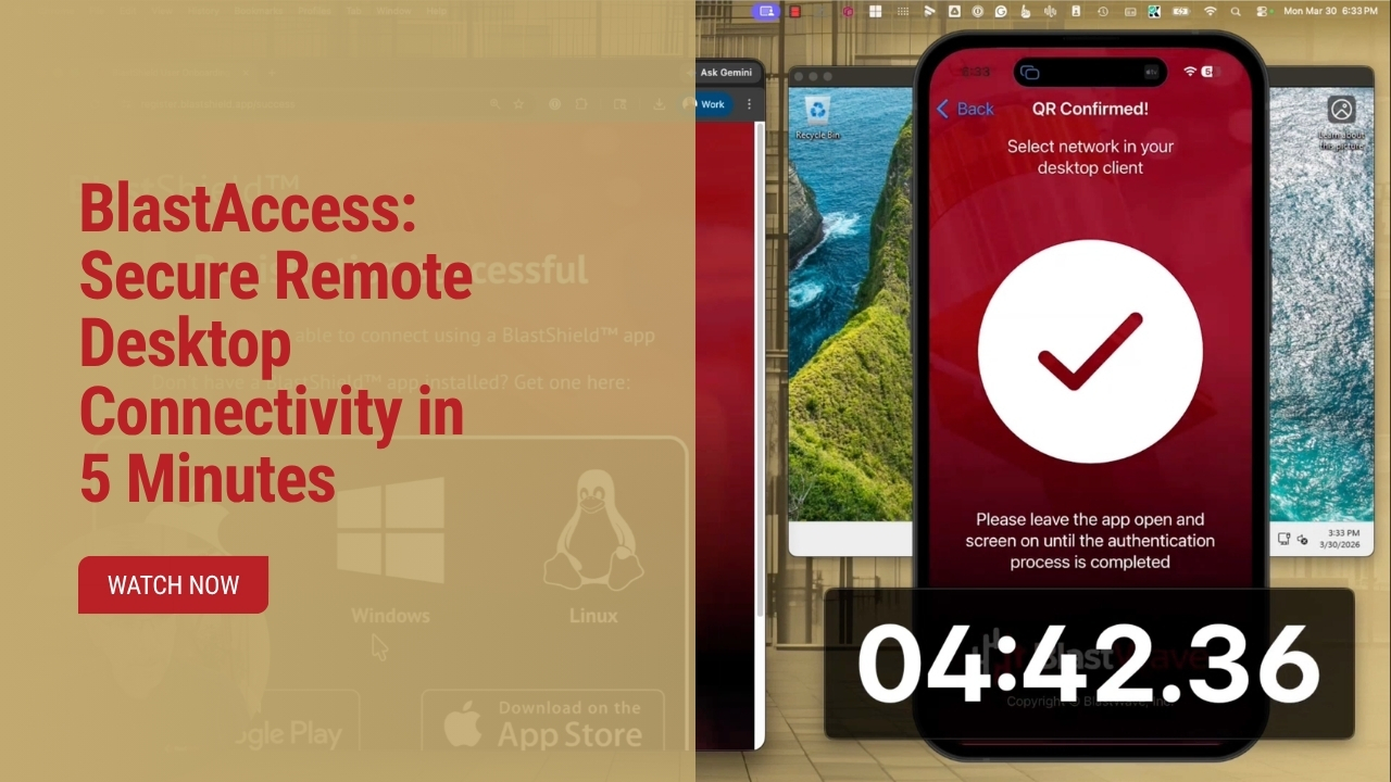 BlastAccess: Secure Remote Desktop Connectivity in 5 Minutes